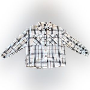 SHEIN Button-down Flannel, Size Large